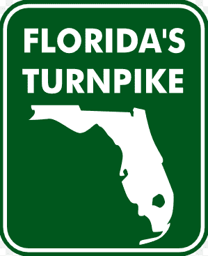 Accidente de coche en peaje en la Florida Turnpike en Fort Lauderdale