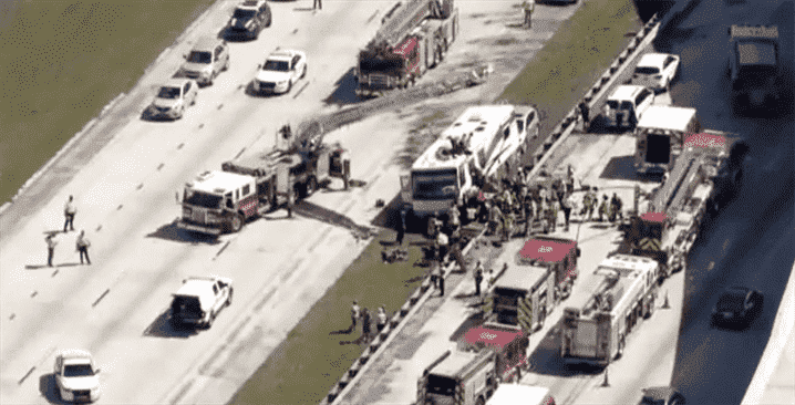 Accidente de Múltiples Vehículos en I-95 en Butler Boulevard en Jacksonville