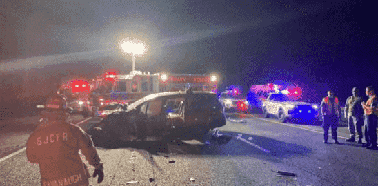 4 Heridos En Choque De 5 Vehículos En I-95