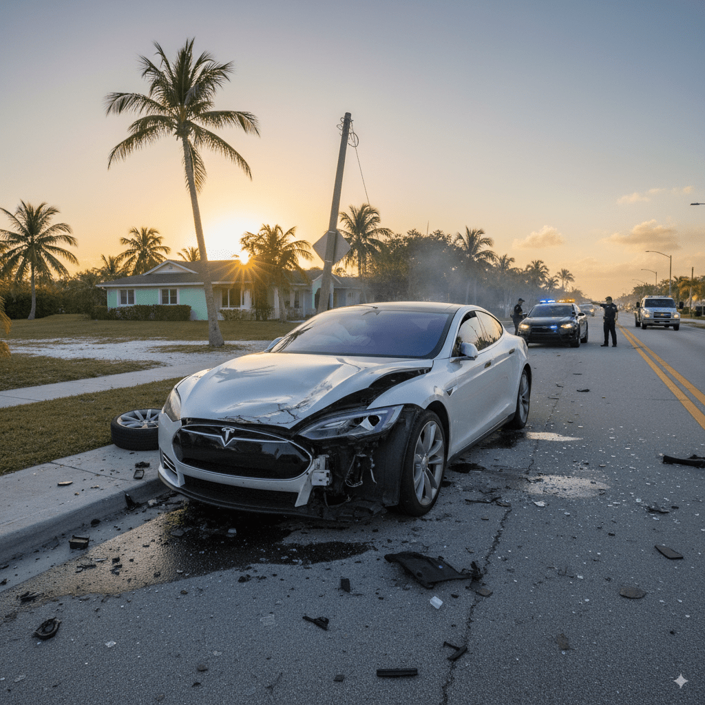 Tesla Recibe un Veredicto Masivo del Jurado en el Accidente de Autopilot en Key Largo