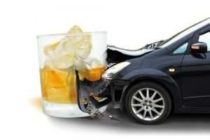 a car crashed into a glass of scotch