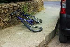 a destroyed bicycle