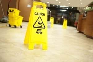 caution wet floor sign