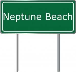 neptune beach sign
