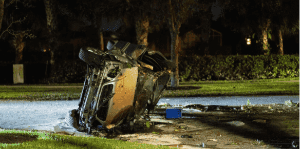 Driver Seriously Hurt in Naples Rollover Crash