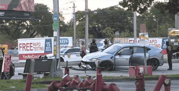 SUV Crashes In Northwest Miami Dade After Hitting Pedestrian
