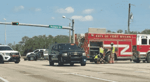 1 injured in 3 car crash in Fort Myers