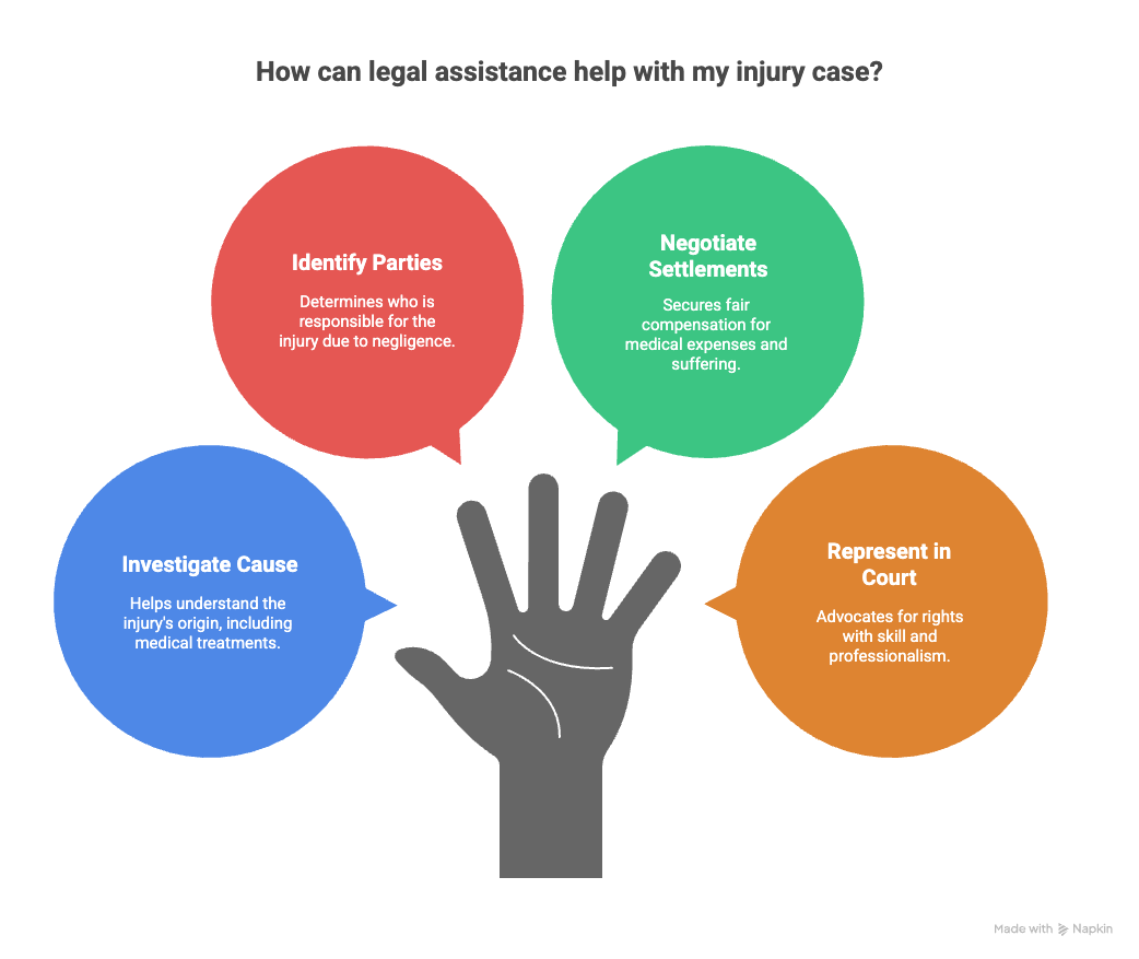 How can legal assistance help with my injury case?