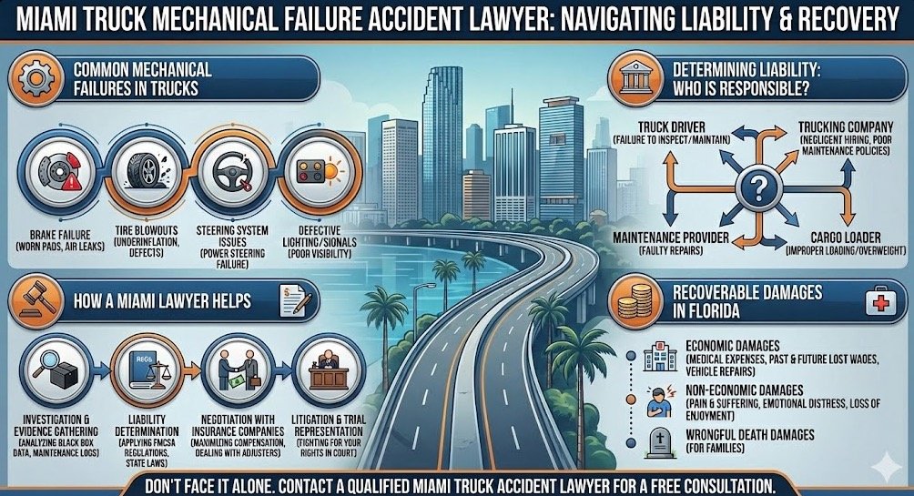 Miami Truck Mechanical Failure Accident Lawyer