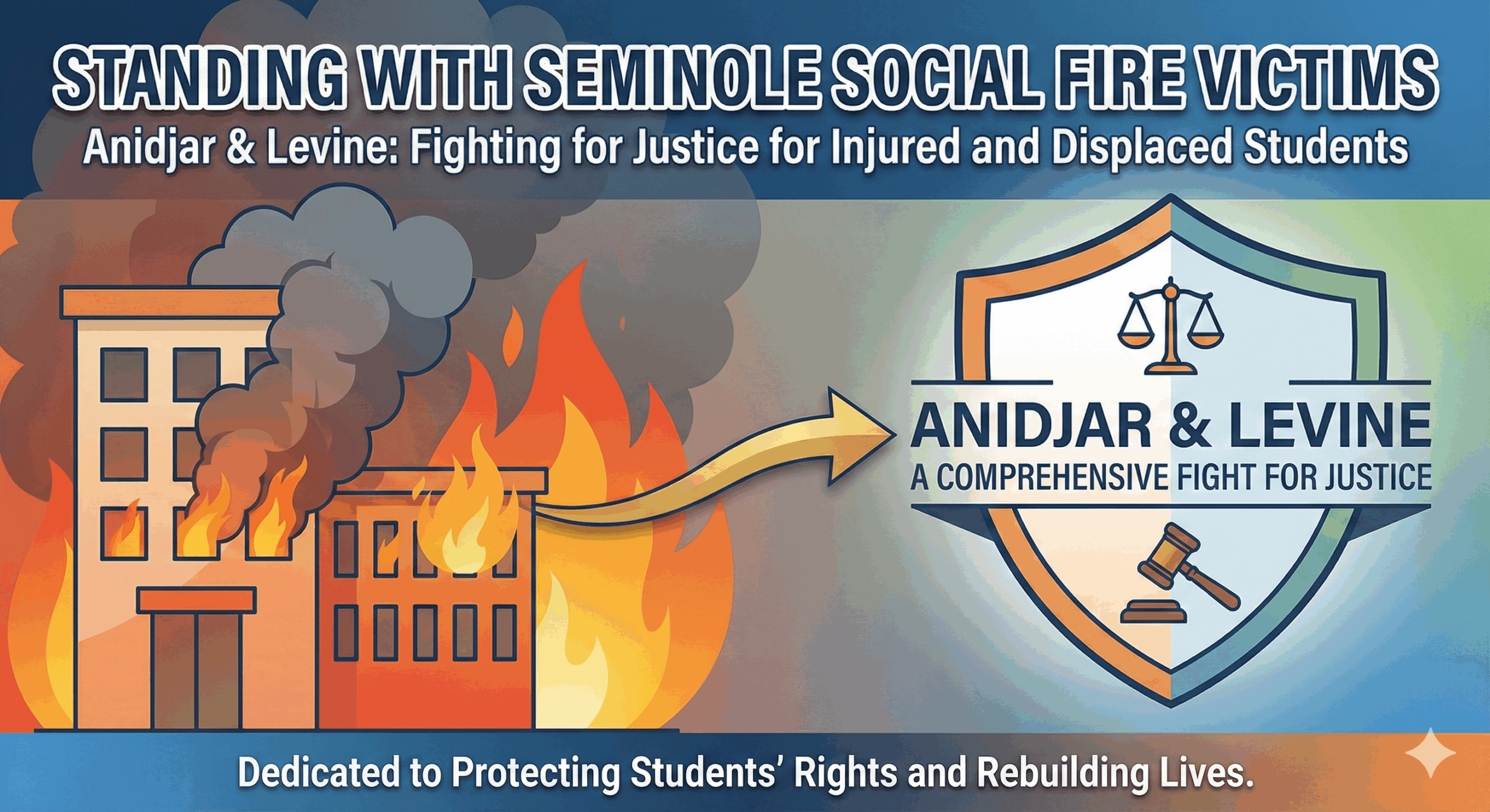 Standing With the Seminole Social Fire Victims — How Anidjar & Levine Will Fight for Justice for Injured and Displaced Students