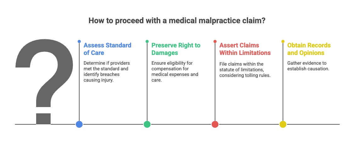 How to proceed with a medical malpractice claim?