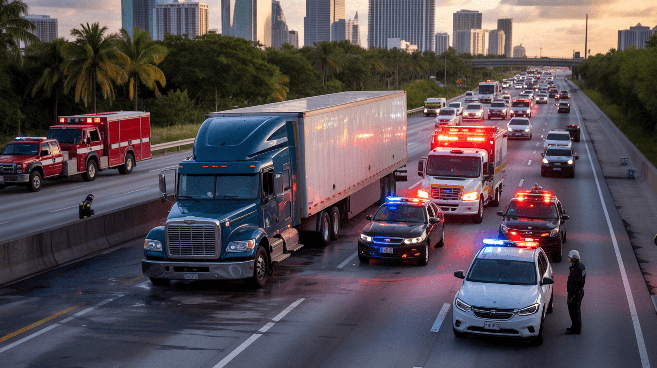 Case Study: Proving Truck Driver Negligence in Miami under Florida Law