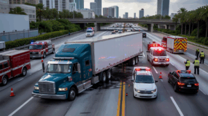 Miami Aggressive Driving Truck Accident Lawyer office door