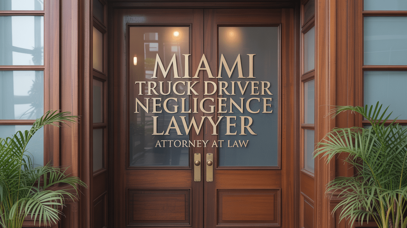 Miami Truck Driver Negligence Lawyer