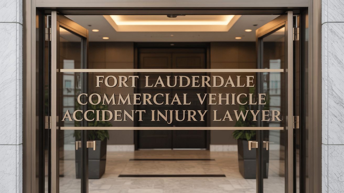 Fort Lauderdale Commercial Vehicle Accident Injury Lawyer