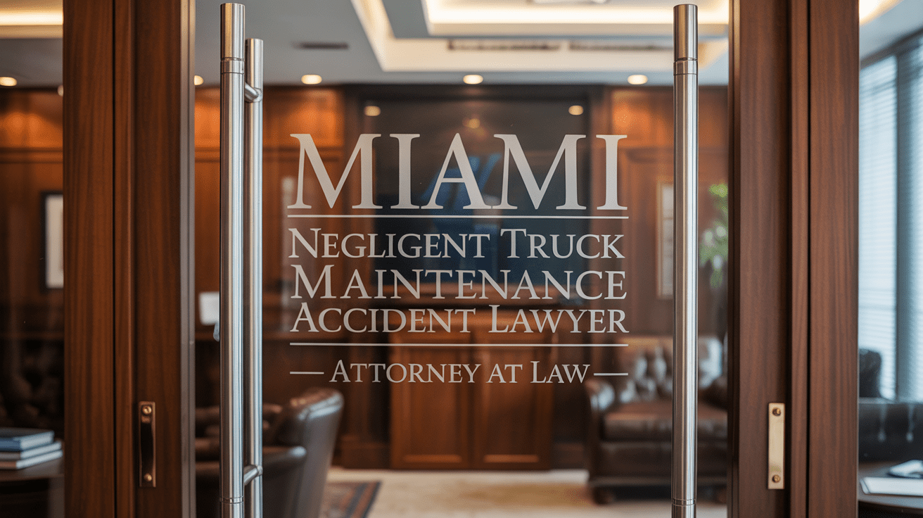 Miami Negligent Truck Maintenance Accident Lawyer