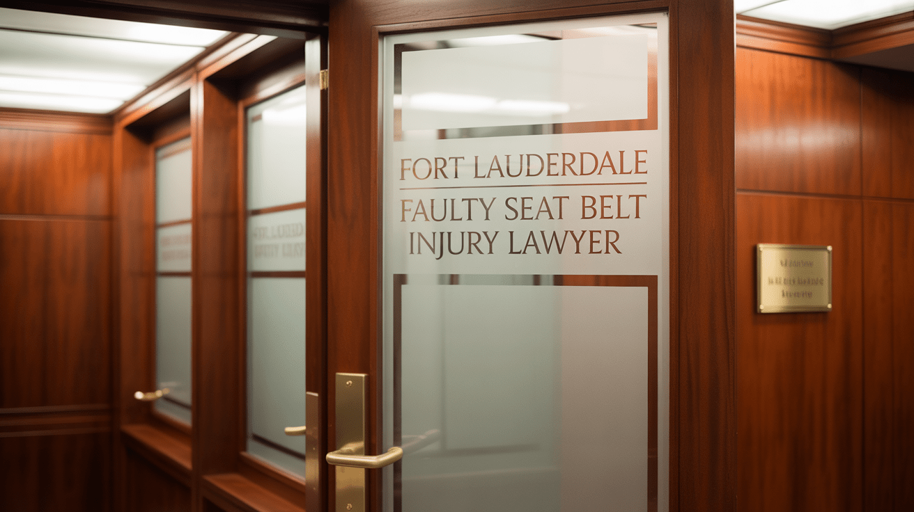 Fort Lauderdale Faulty Seat Belt Injury Lawyer