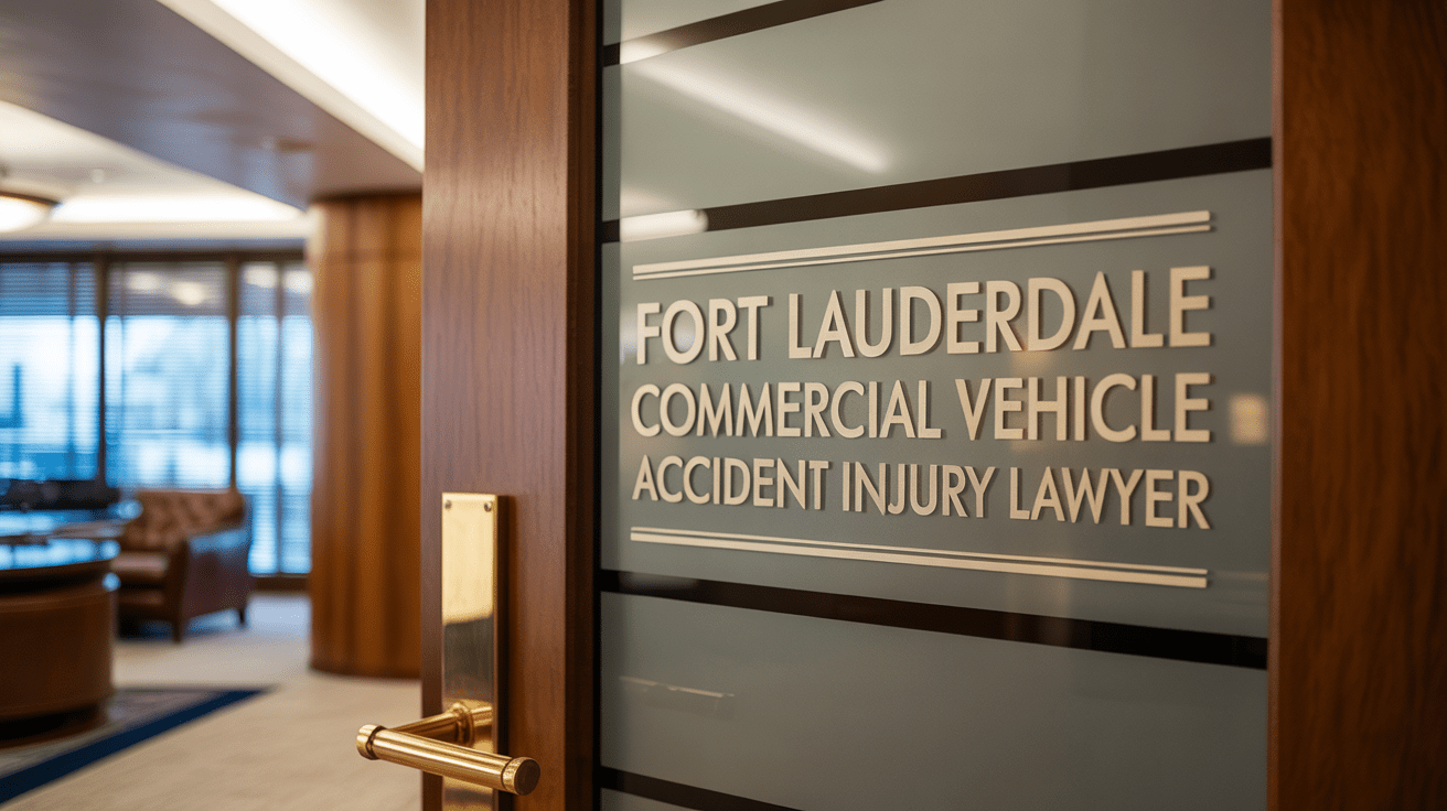 Fort Lauderdale Commercial Vehicle Accident Injury Lawyer
