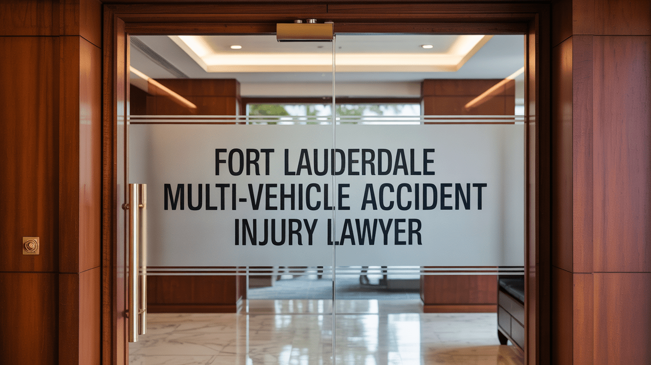 Fort Lauderdale Multi-Vehicle Accident Injury Lawyer