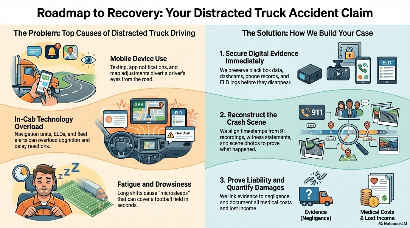 Miami Distracted Truck Driver Accident Lawyer