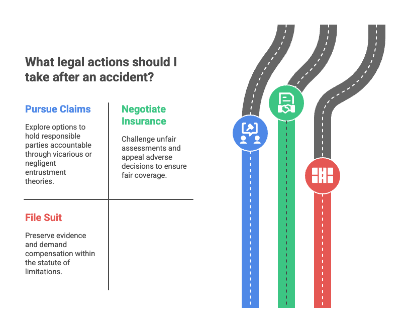 What legal actions should I take after an accident?