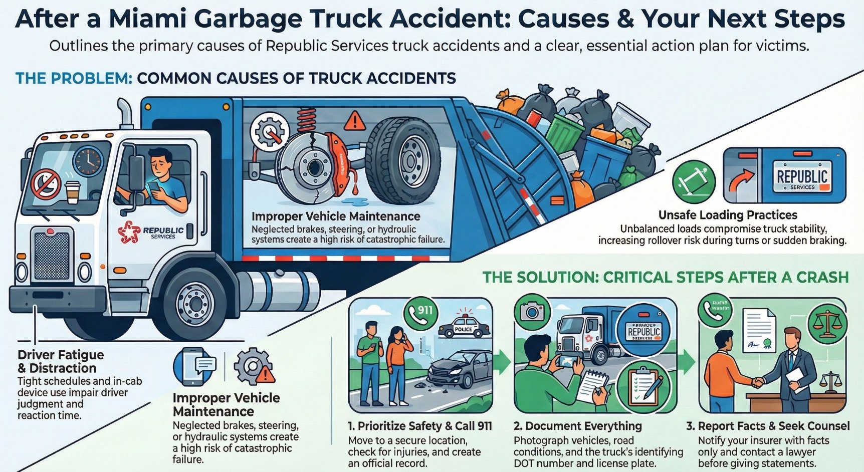 Miami Republic Services Truck Accident Lawyer