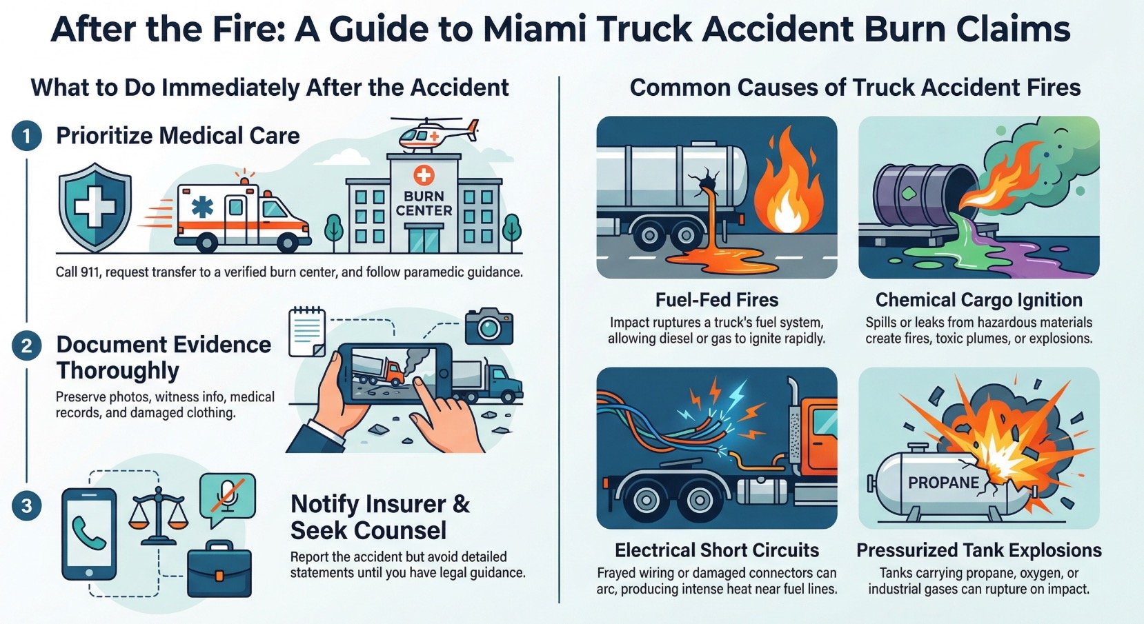 Miami Truck Accident Burn Injury Lawyer