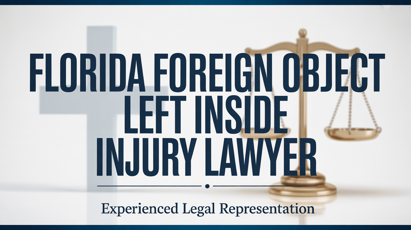 Florida Foreign Object Left Inside Injury Lawyer