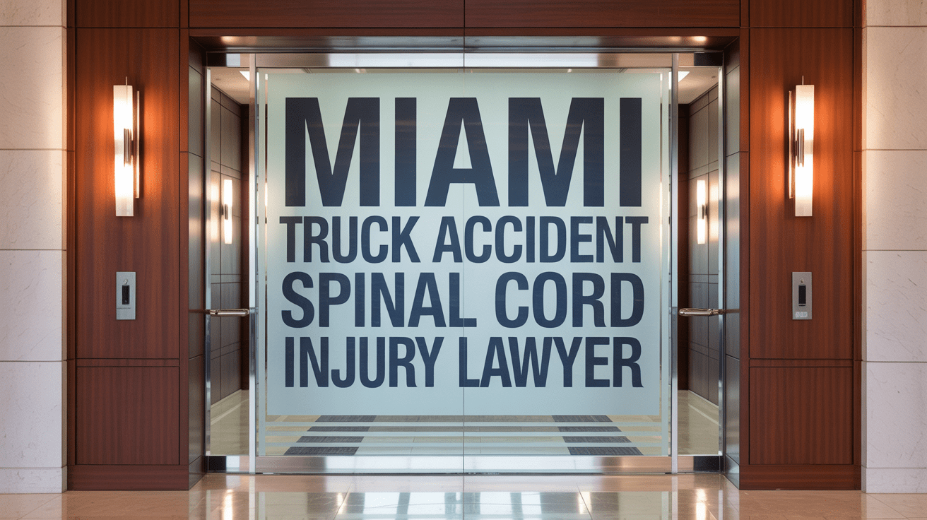 Miami Truck Accident Spinal Cord Injury Lawyer