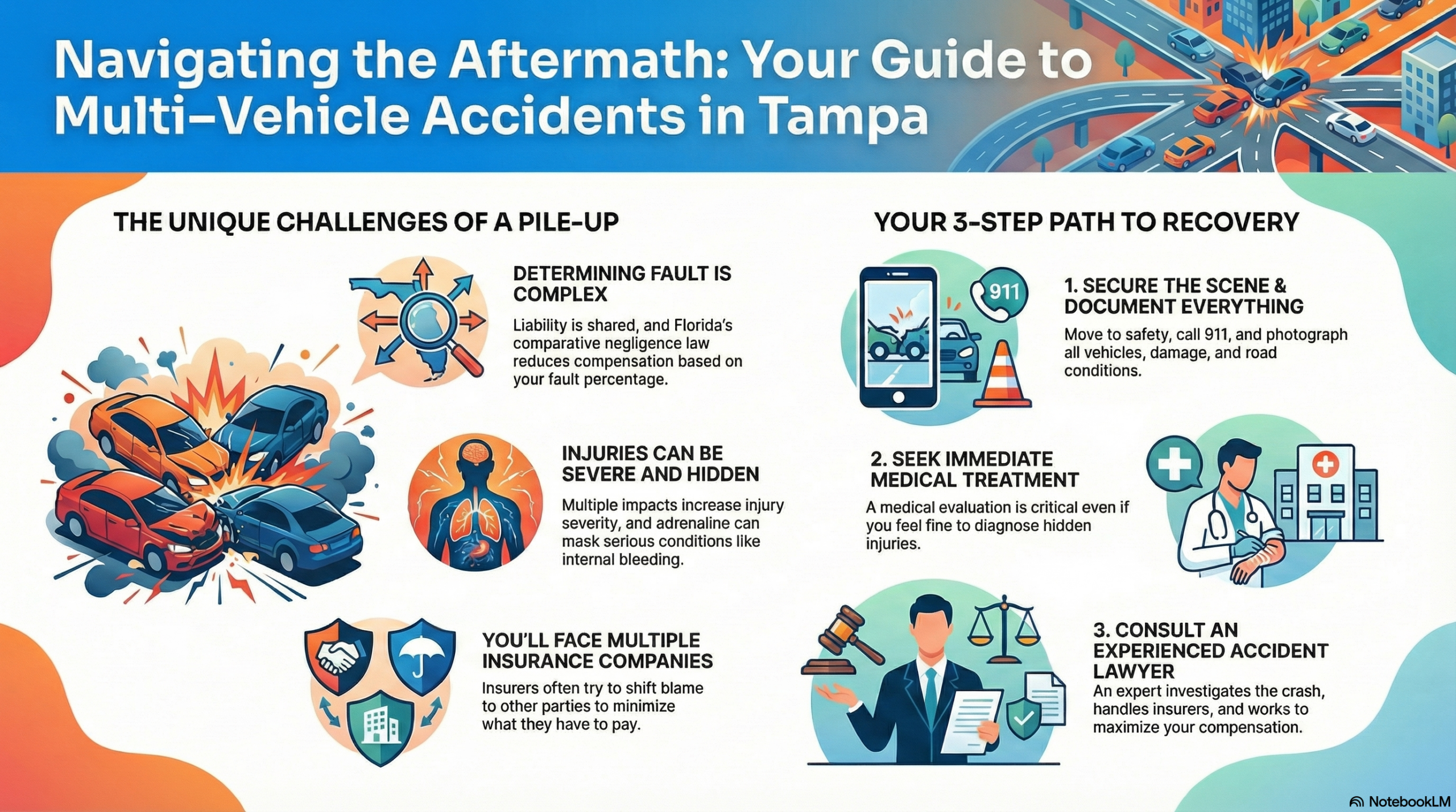 Tampa Multi-Vehicle Accident Injury Lawyer
