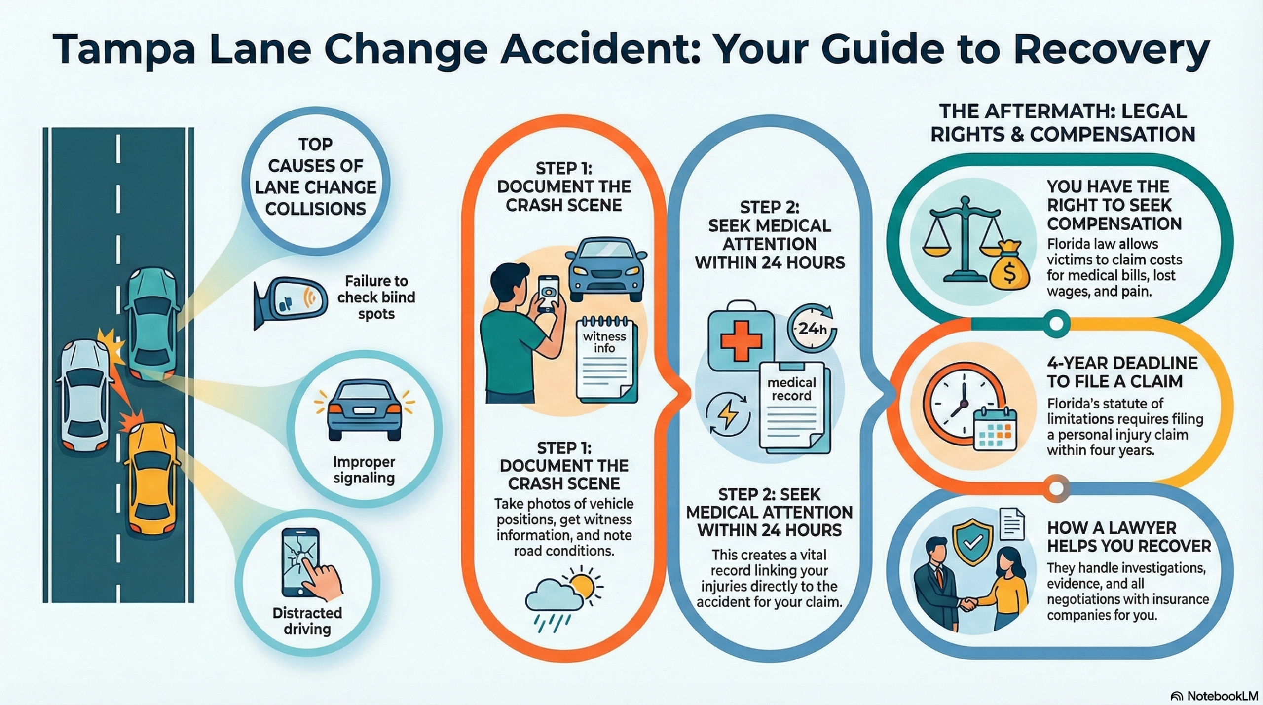 Tampa Lane Change Accident Injury Lawyer