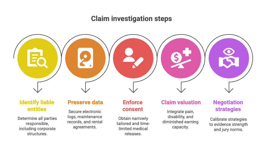 Claim investigation steps