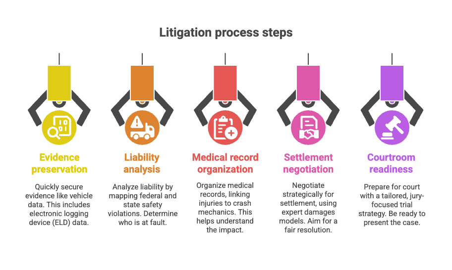 Litigation process steps