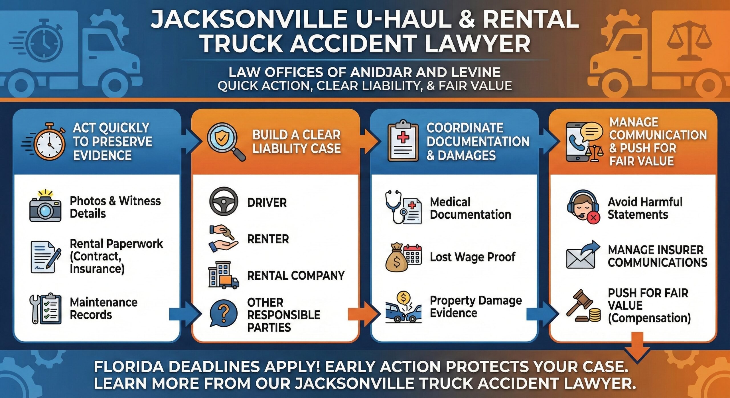Jacksonville U-Haul & Rental Truck Accident Lawyer