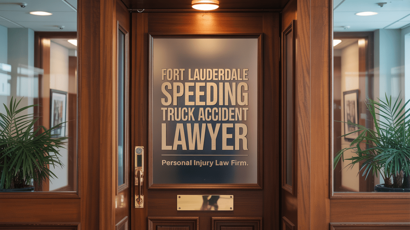 Fort Lauderdale Speeding Truck Accident Lawyer