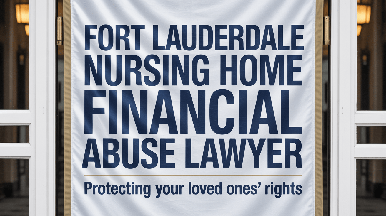 Fort Lauderdale Nursing Home Financial Abuse Lawyer