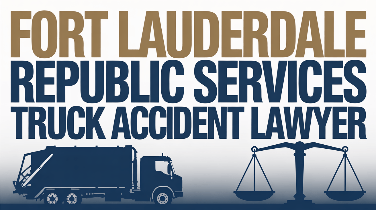 Fort Lauderdale Republic Services Truck Accident Lawyer