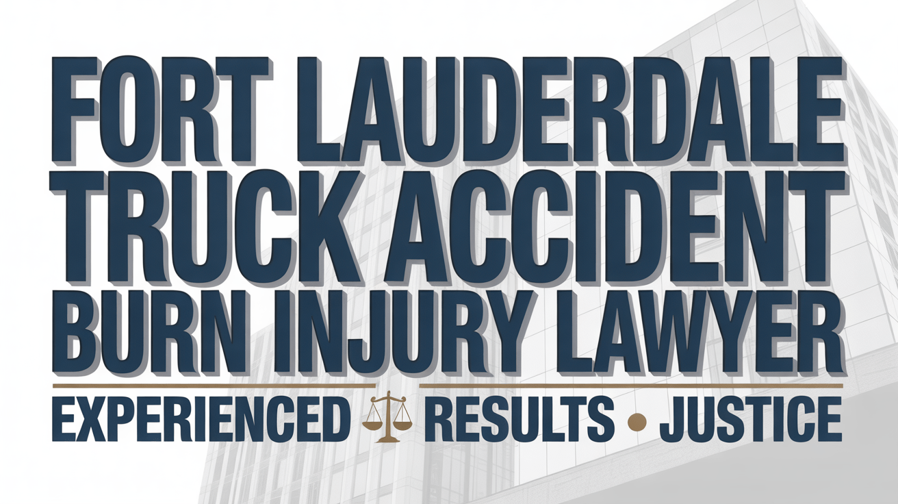 Fort Lauderdale Truck Accident Burn Injury Lawyer