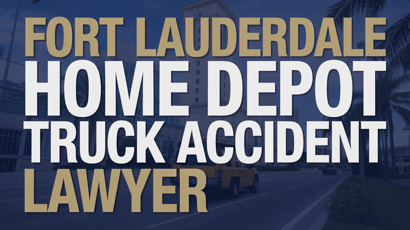 Fort Lauderdale Home Depot Truck Accident Lawyer