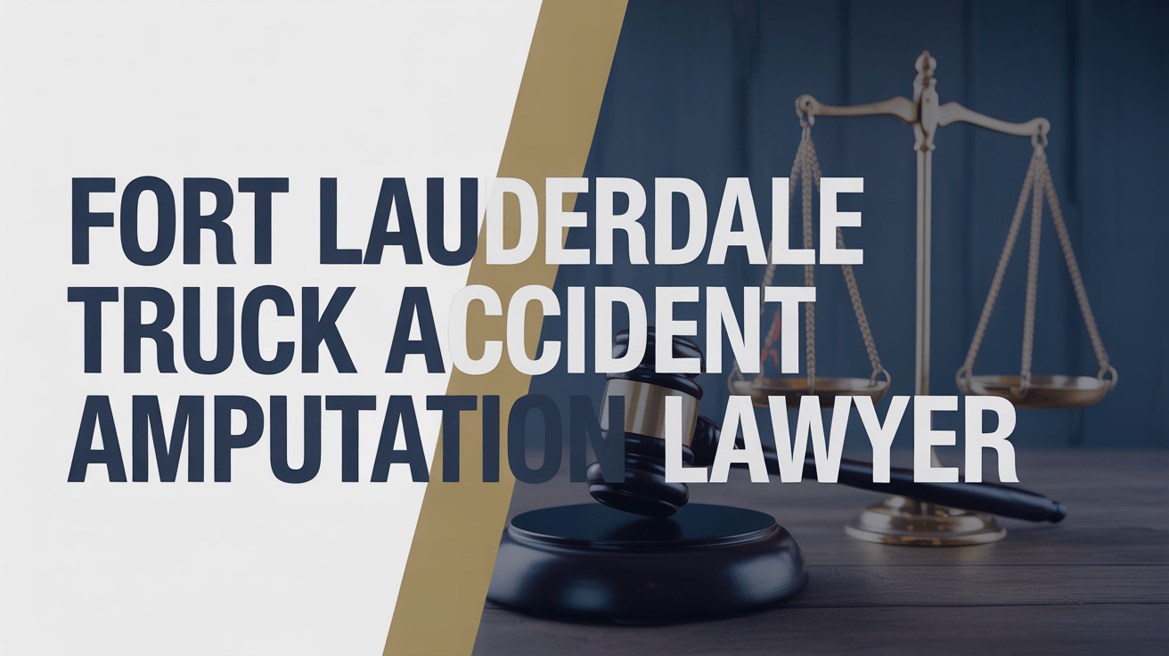 Fort Lauderdale Truck Accident Amputation Lawyer
