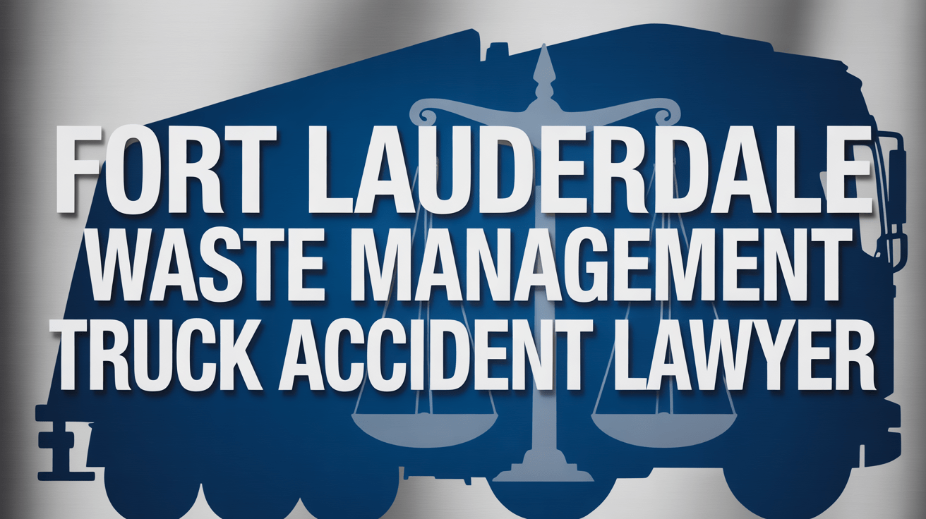Fort Lauderdale Waste Management Truck Accident Lawyer
