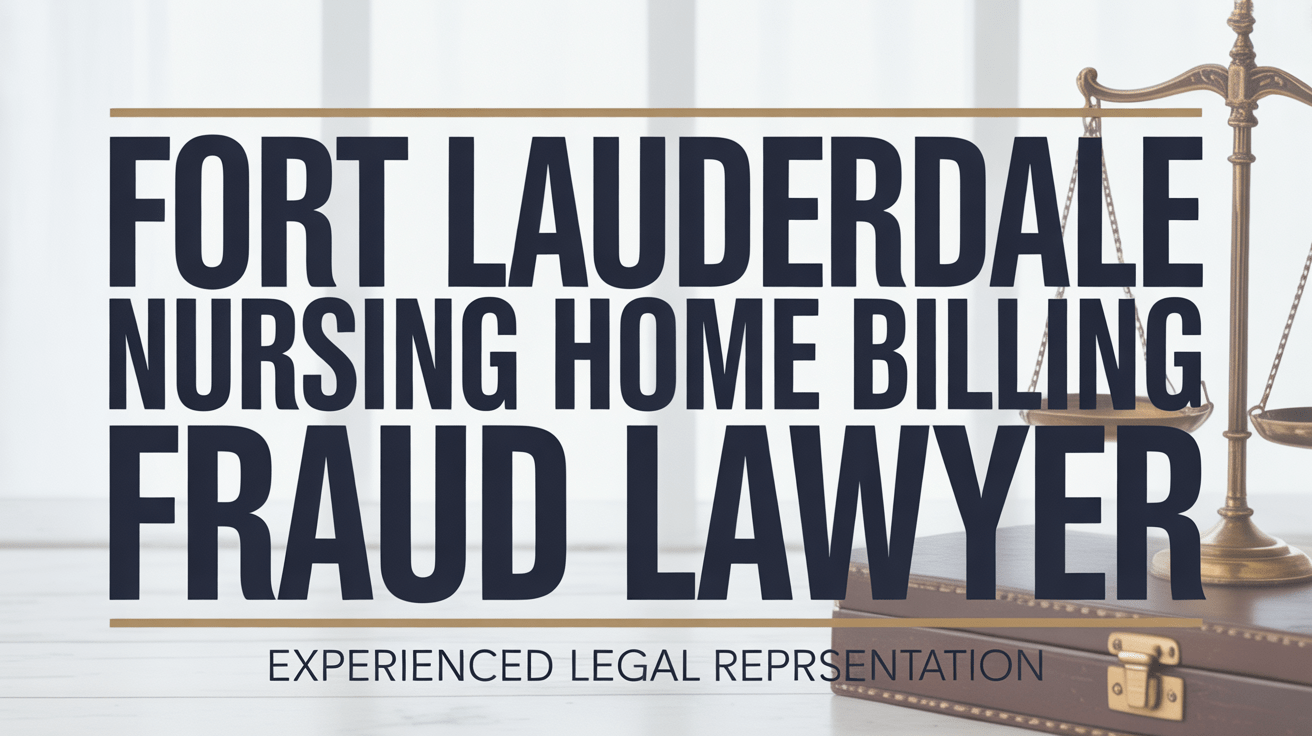Fort Lauderdale Nursing Home Unauthorized Charges / Billing Fraud Lawyer