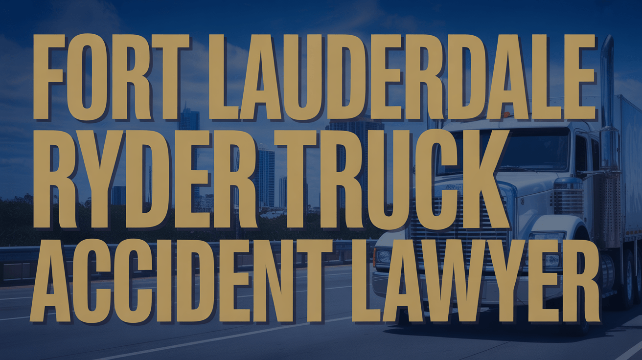 Fort Lauderdale Ryder Truck Accident Lawyer
