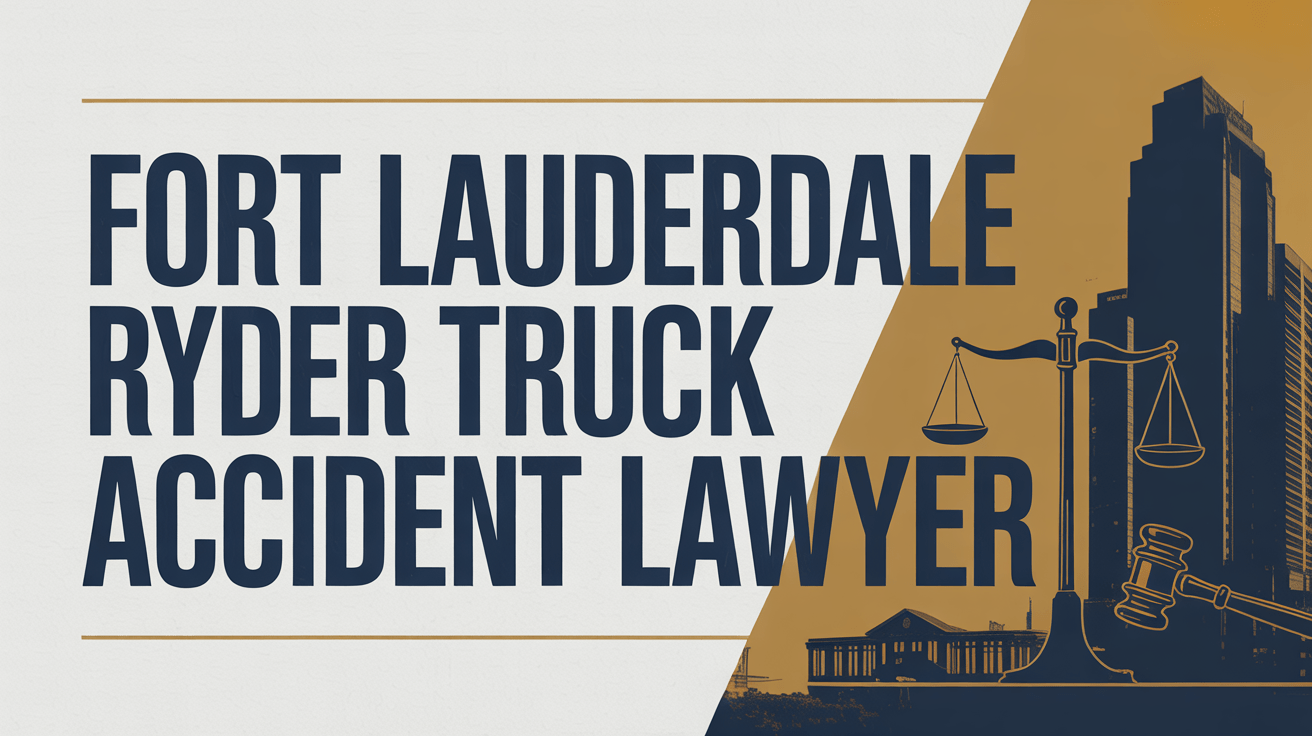 Fort Lauderdale Ryder Truck Accident Lawyer