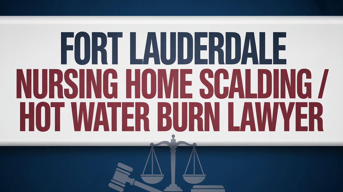 Fort Lauderdale Nursing Home Scalding / Hot Water Burn Lawyer