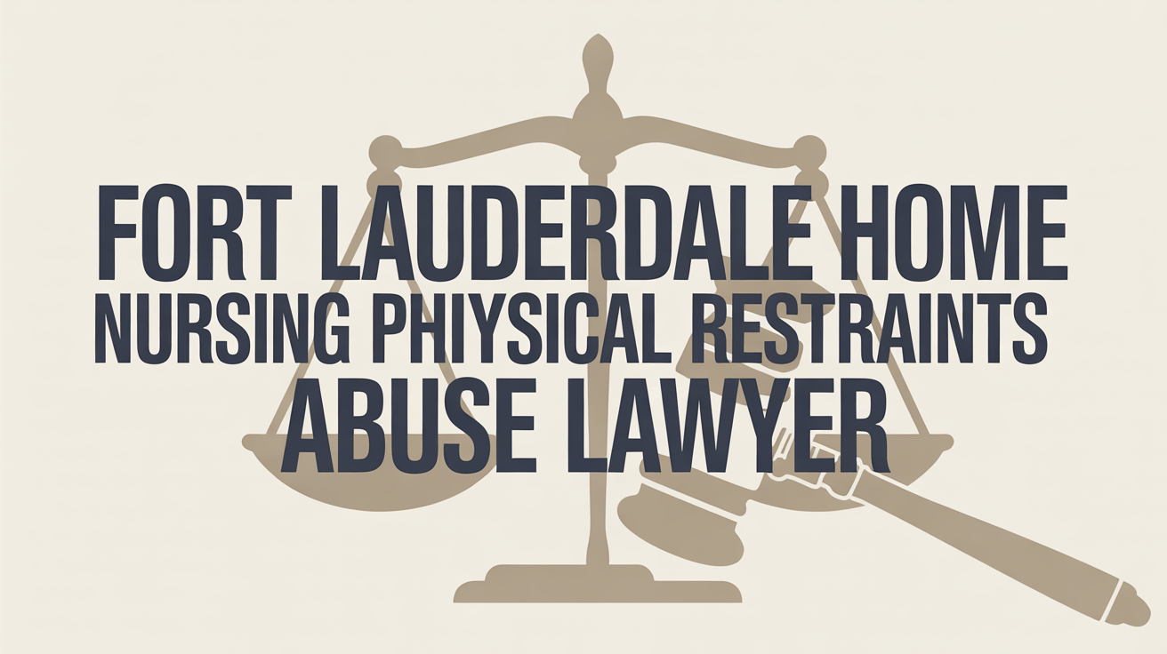 Fort Lauderdale Nursing Home Physical Restraints Abuse Lawyer