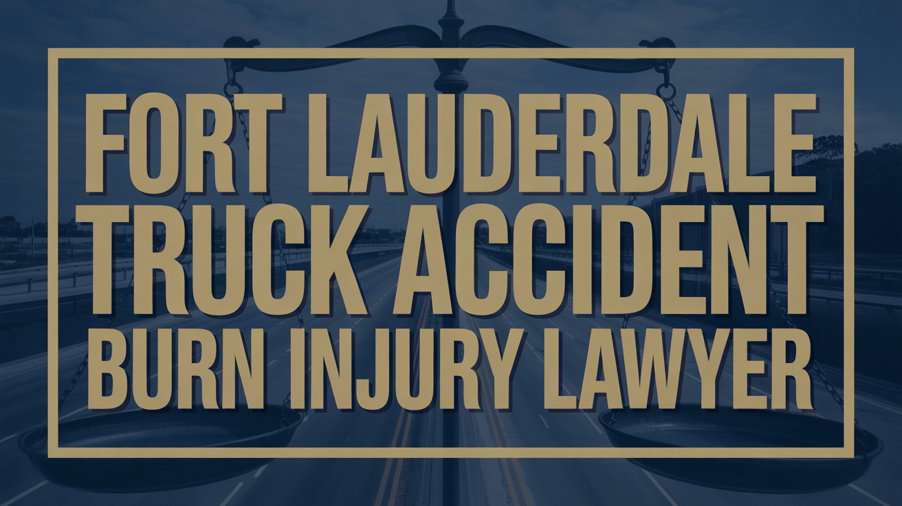 Fort Lauderdale Truck Accident Burn Injury Lawyer