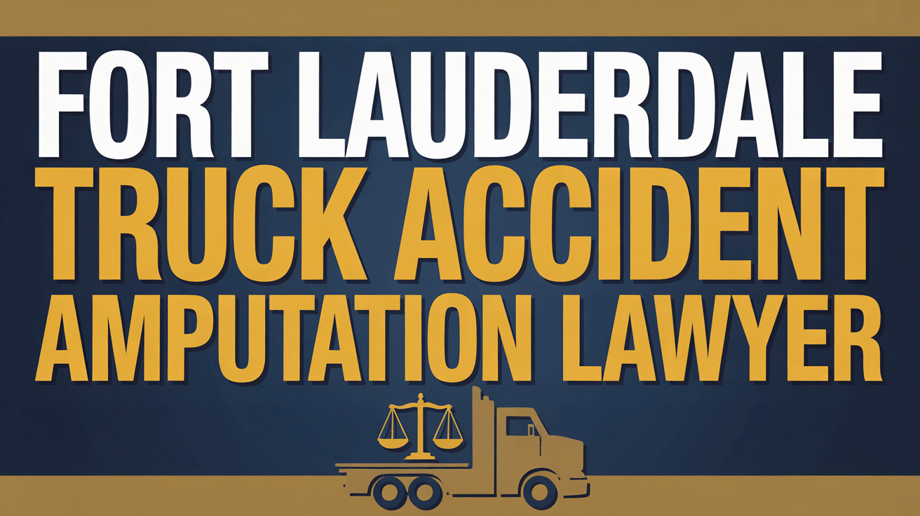 Fort Lauderdale Truck Accident Amputation Lawyer