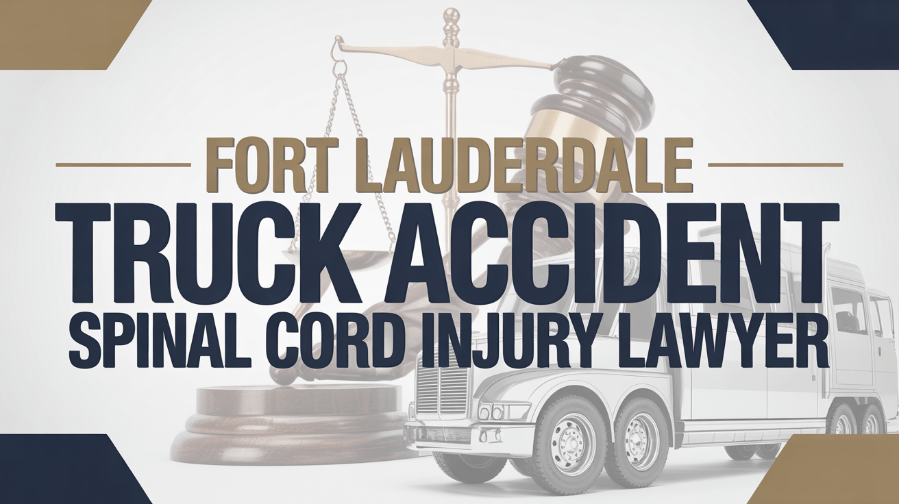 Fort Lauderdale Truck Accident Spinal Cord Injury Lawyer,