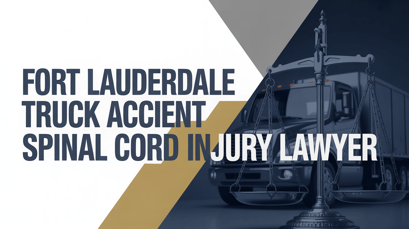 Fort Lauderdale Truck Accident Spinal Cord Injury Lawyer,